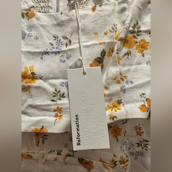 Reformation Cole linen two piece matching skirt set - Picture 4 of 13